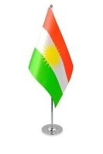KURDISTAN DELUXE SATIN TABLE FLAG 9