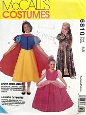 McCall's Children's Storybook Costumes Pattern 6810 Size 4-5 UNCUT picture