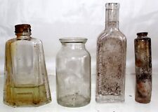 Vintage Pre-1930's Apothecary Bottle Lot (Clear Small) LOOK picture