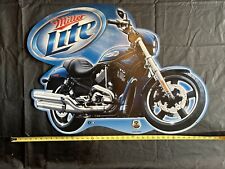 Rare Miller Lite Beer Harley Davidson Motorcycles 105th Anniversary Metal Sign picture