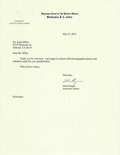 Supreme Court Justice Elena Kagan Typed letter Signed as Justice; with COA picture
