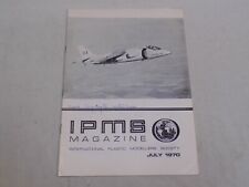 IPMS Magazine July 1970 International Plastic Modellers Society Harrier Airplane picture