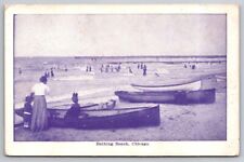 Bathing Beach Chicago IL Illinois 1909 Postcard  picture