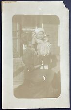 Vintage RPPC Postcard Real Photo Mother and Child Posted 1911 picture