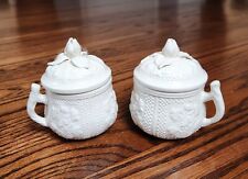 *2* Vintage Mottahedeh Pot de Creme  Cups  Lids & Saucers Made in Italy picture