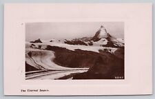 Postcard RPPC The Eternal Snows, Matterhorn with Glaciers Davidson Bros picture