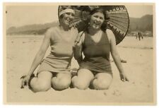 Antique Women in Bathing Suits Historic Photo: Rockaway Beach Oregon OR - c 1925 picture