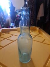 Rare Vintage A.B.G.M. Co. Blue Glass Empty Beer Bottle picture