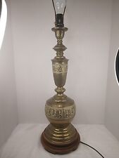 Excellent James Mont 1950s Asian Inspired Solid Brass Antique lamp WORKS picture