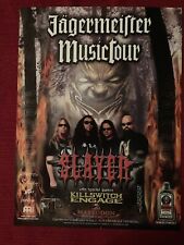 Slayer Jagermeister Music Tour Print Ad Promo Art - Great to Frame picture