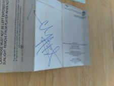 Cliff Burton autograph /signed twice picture