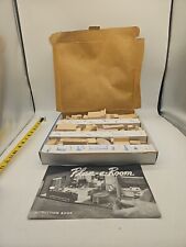 Paul MacAlister Original Plan-A-Room 1950s Wooden Pieces Box Manual Vintage  picture