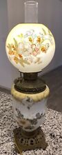Antique GONE WITH THE WIND Parlor Lamp w/Beautiful Floral Details, 26” T x 7” W picture