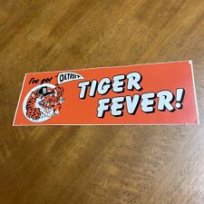 1968 Detroit Tigers Rare Bumper Sticker Tiger Fever World Series Vintage picture