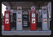 Four Texaco pumps Red Star Filling Station Marietta Ohio 1980s Old Photo picture