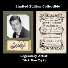 DICK VAN DYKE Legends Photo Card Art Collectible Original Design Facsimile Auto picture