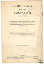 KARL MARX ~ 1939 Democracy Versus SOCIALISM book / booklet ~ 13-pgs COMPLETE picture