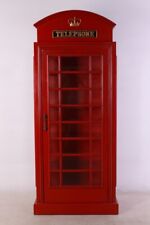 Red Phone Booth Cabinet British London England Prop Resin Theme Decor Statue picture