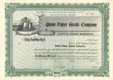 Union Paper Goods Co. - Stock Certificate - General Stocks picture