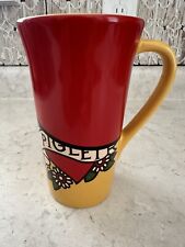 DISNEY PIGLET WINNIE THE POOH YELLOW/RED LARGE COFFEE MUG   6