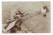 Early 1900's RPPC Romance In The Air Aviation France Unposted/Used picture