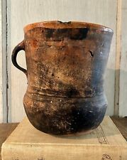 C19th Antique Mexican Pottery Large Jug picture