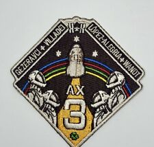 ORIGINAL SPACEX AX 3 DRAGON MISSION PATCH NASA FALCON 9 ISS 2024 3.5” picture