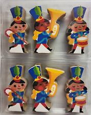 6pc Wondershop Decorative Wood Toy Soldier Band Mantel Figures Christmas 3