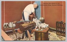 Postcard Wooden Show Maker in Holland, Michigan Vintage picture