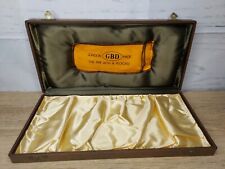 GBD London Tobacco Smoking Pipe Display Case Empty Satin Lined Italy  Vintage  picture
