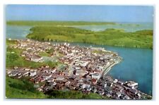 Postcard Aerial view of Kodiak Alaska AK D104 picture