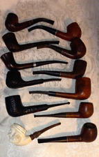 LOT OF 12 USED VINTAGE ESTATE PIPES FOR CLEANING AND RESTORATION picture