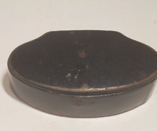 Early 19th Century Paper Mache Snuff Box Hinged Lid picture