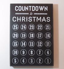 Primitives By Kathy Countdown To Christmas Black Chalkboard Decoration Wood picture