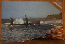 Postcard Lumber Barge George Olsen Ran Aground 1964, Cape Disappointment WA picture