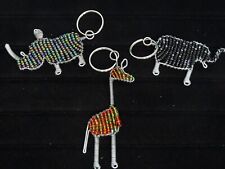 3 Pcs African Beaded  Keychain Souvenir Gifts  Key Chains picture