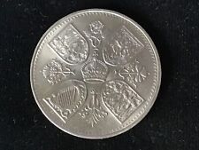 1953 British 5 Shilling Queen Elizabeth Coronation Commemorative Crown 1/4 Pound picture