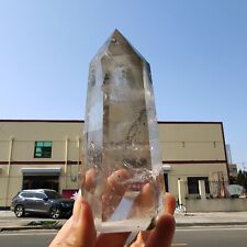 520g Rare NATURAL Green Ghost obelisk high-quality Quartz Crystal Point HEALING picture