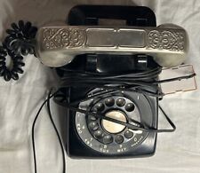 Vintage 40s Western Electric Rotary Phone Gorham Silver Plate Cover Tested Works picture