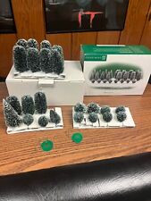 Department 56 Christmas Village Accessories Frosted Shrubbery Set Of 23 Pieces picture