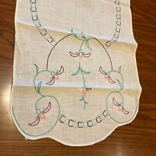 Vintage Embroidered Table Runner 13