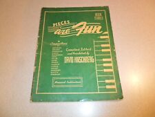 1950 PIECES ARE FUN Book Three Compiled, Edited and Annotated, David Hirschberg picture