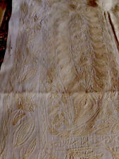 Antique Table Runner Embroidery Panel Collector Remnant Embroidered picture