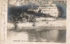 Grand River North Bloomfield Ohio OH 1907 Real Photo RPPC picture