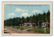 c1940s Three Color Camps St. Come Beauce Quebec Canada Posted Postcard picture