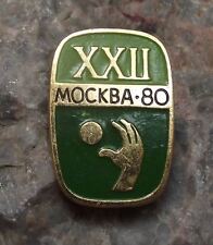 1980 XXII Moscow Summer Olympic Games Handball Hand Ball Event Pin Badge picture