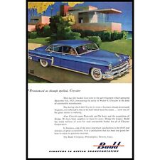 1953 Budd Transportation Chrysler Sedan Vintage Print Ad Modern Architecture Art picture