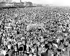 LARGE CROWD AT CONEY ISLAND BEACH IN JULY, 1940 - 8X10 PHOTO (BT900) picture