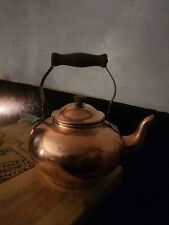 Vintage ODI Copper Tea Kettle Portugal Excellent Original Luster Vtg Old Wow picture