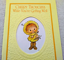UNUSED Vintage MARY HAMILTON Hallmark Booklet Greeting Card Get Well 16 Pgs 1978 picture